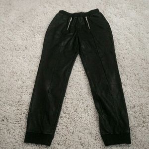 FOREVER 21 Faux Leather Black Pants